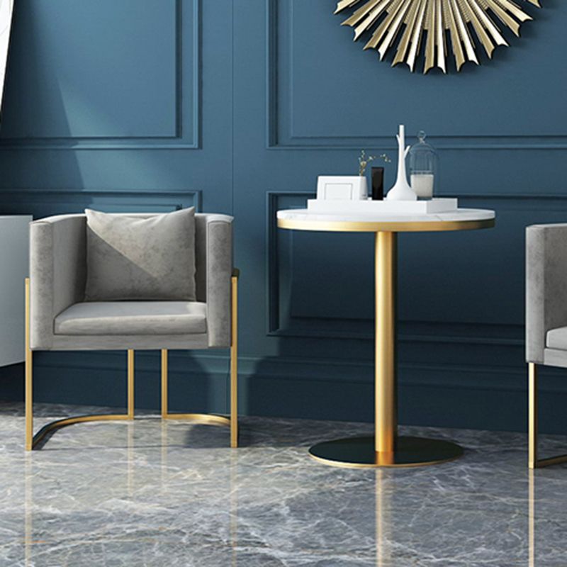 Modern Parsons Arm Chair Velvet Gold Base Dining Chair for Dining Room Clearhalo 'Dining Chairs' 'Dining Tables & Seating' 'dining_chair' 'furn' 'furn_dining_chair' 'Furniture' 'Kitchen & Dining Furniture' 1200x1200_64c3074b-3b21-49be-ae5d-6d5102b188e9
