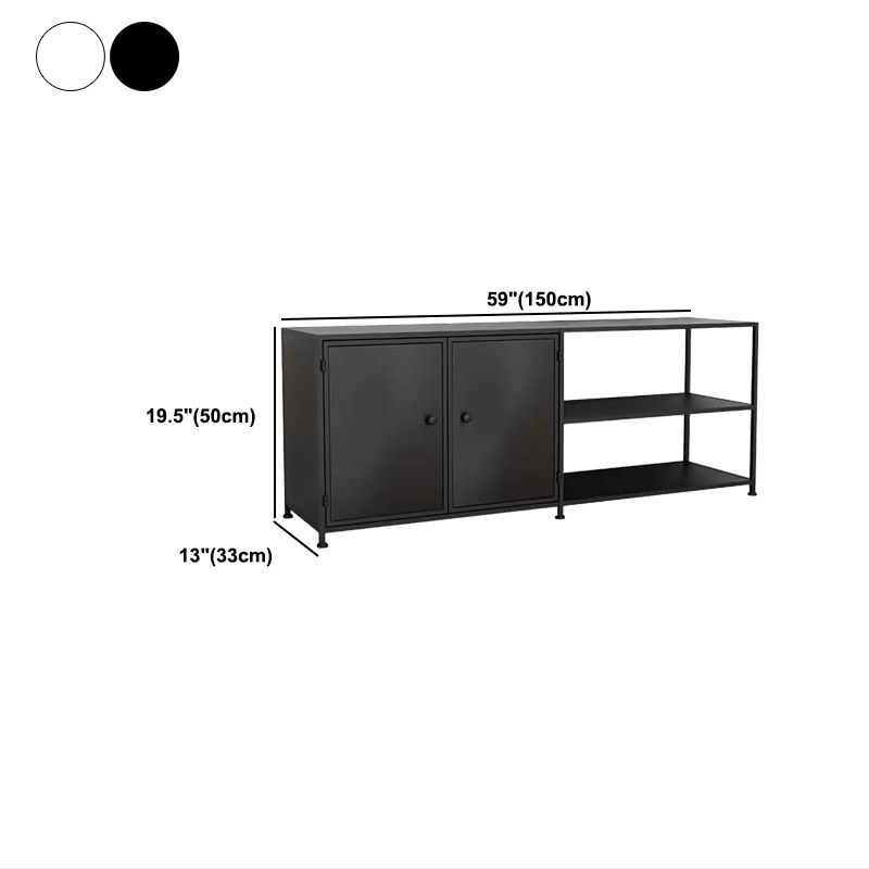 12.99 "W TV Stand Open Storage Industrial Style Console