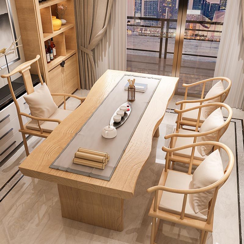Modern Wood Dining Table Set 1/5 Pieces Dining Set for Home Use Clearhalo 'Dining Room Sets' 'Dining Tables & Seating' 'dining_room_set' 'furn' 'furn_dining_room_set' 'Furniture' 'Kitchen & Dining Furniture' 1200x1200_64c53725-bc9f-46cc-ae05-796c8b2a4f85