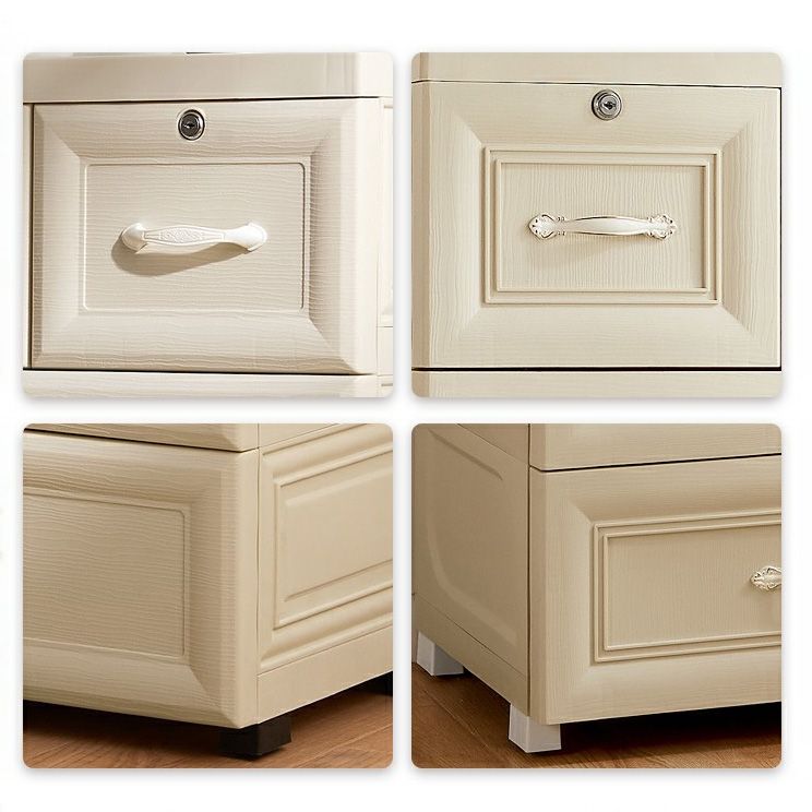 Armoire de garde-robe contemporaine avec tiroir en plastique armoire non conservateur