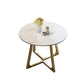 Glam Stone Round Dining Table Double Pedestal Table for Dining Room Clearhalo 'Dining Tables & Seating' 'Dining Tables' 'dining_table' 'furn' 'furn_dining_table' 'Furniture' 'Kitchen & Dining Furniture' 1200x1200_64c7e5e8-623e-45be-ae6f-c463b8e255c1