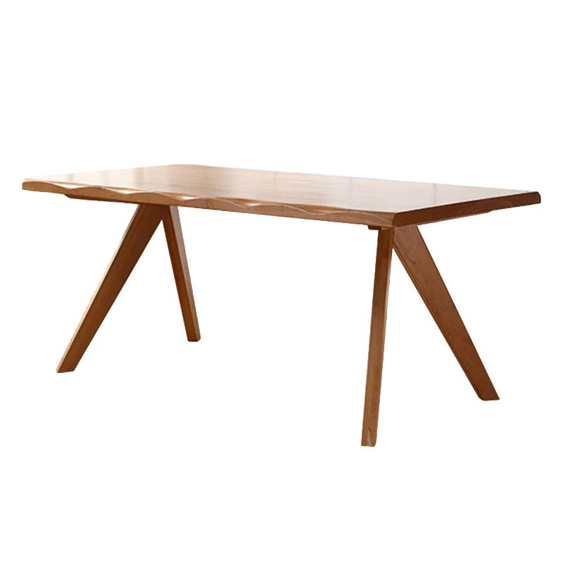 Dining Room Dinner Kitchen Table Solid Wood Rectangle Dining Table Clearhalo 'Dining Tables & Seating' 'Dining Tables' 'dining_table' 'furn' 'furn_dining_table' 'Furniture' 'Kitchen & Dining Furniture' 1200x1200_64c8a0fe-f113-48c6-94d6-b223c92f2f43