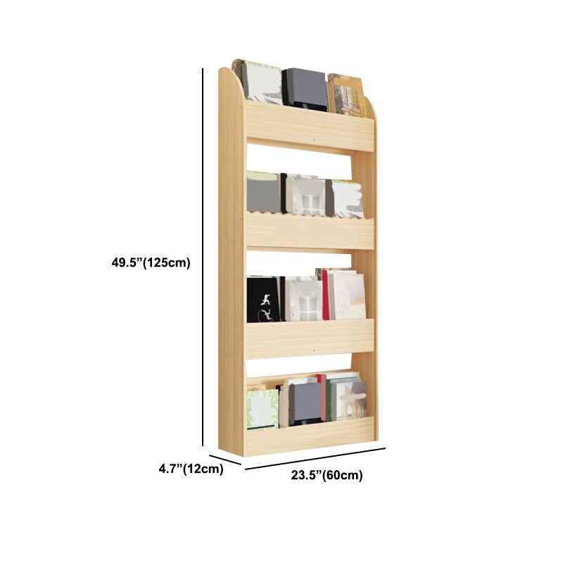 Floating Wooden Shelf Bookcase Modern & Contemporary Bookshelf