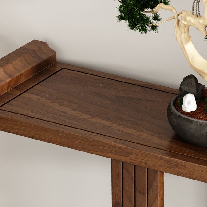 Console rettangolo in legno massiccio Tabella di accento alto 31,5 pollici