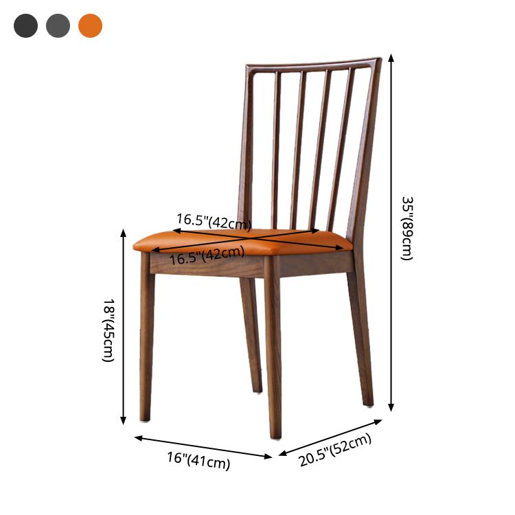 Modern Style Wooden Dining Chairs Slat Back Stacking Side Chair for Kitchen Clearhalo ' kitchen&dining_furn' 'Dining Chairs' 'Dining Tables & Seating' 'dining_chair' 'furn' 'furn_dining_chair' 'Furniture' 'furniture_dining_chair' 'Kitchen & Dining Furniture' 'kitchen' 1200x1200_64cb8d43-b42e-40d7-b001-53b695e707c6