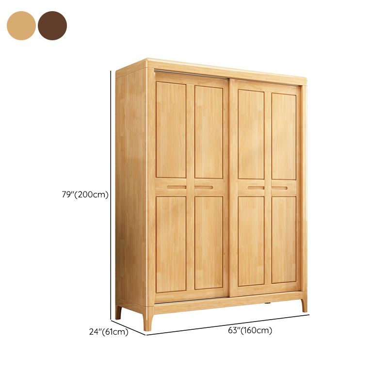 Traditional Solid Wood Wardrobe Freestanding Wardrobe with Self Close Drawers and Doors Clearhalo 'Armoires & Wardrobes' 'armoires_wardrobes' 'Bedroom Furniture' 'furn' 'furn_armoires_wardrobes' 'Furniture' 1200x1200_64cc06cb-7cd6-40b8-9282-3a7267e7fb6a