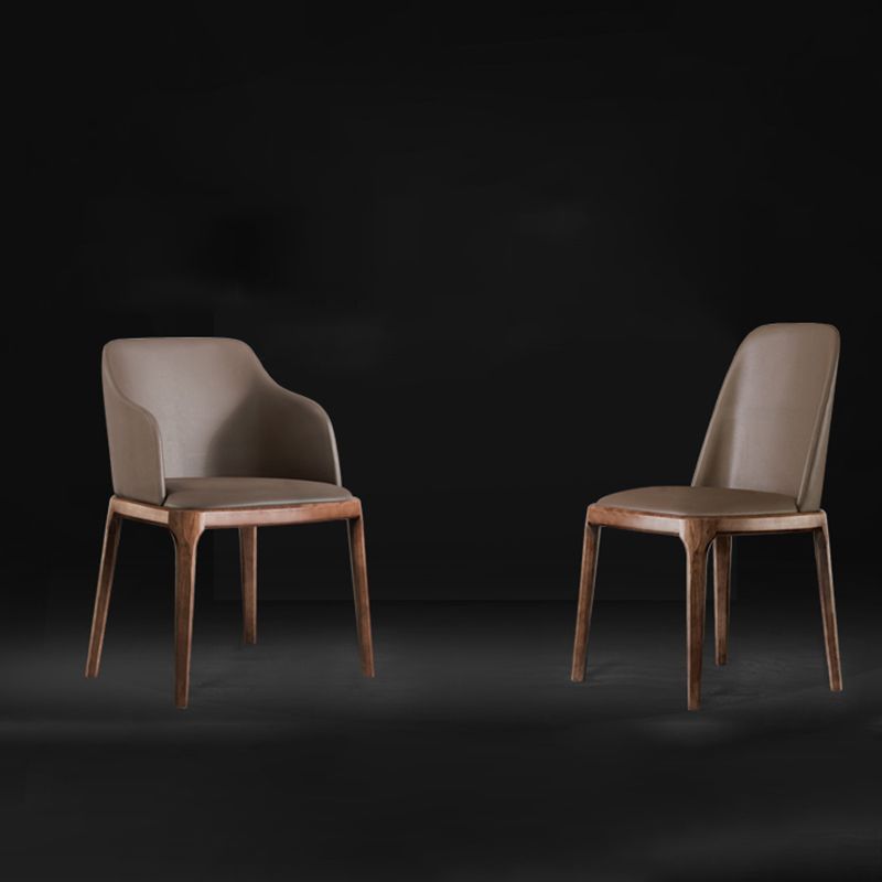 Contemporary Modern Wood Side Chairs Indoor-Outdoor Parsons Chair Clearhalo ' kitchen&dining_furn' 'Dining Chairs' 'Dining Tables & Seating' 'dining_chair' 'Furniture' 'furniture_dining_chair' 'Kitchen & Dining Furniture' 'kitchen' 1200x1200_64cc4300-129a-4cdd-81cc-b61a1db43a51