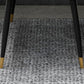 Table à manger rectangulaire en pierre moderne, 4 pieds noirs, pour salle à manger