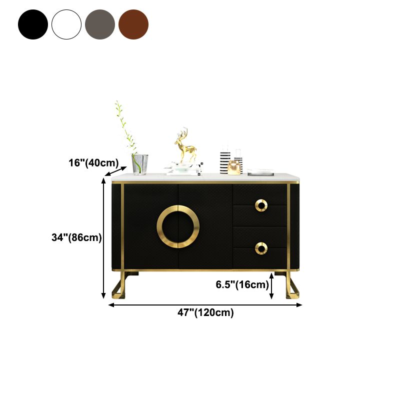 Sideboard Sideboard Sideboard in pietra Glam Sideboard con porta per la cucina