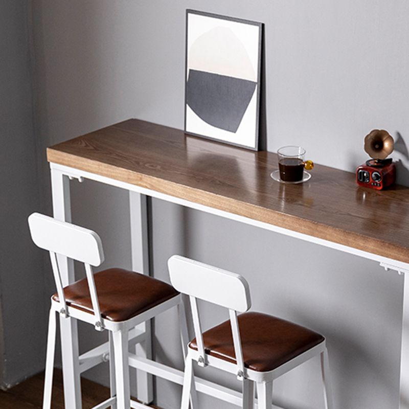 1/3 pezzi tavolo da pub in legno massiccio in stile moderno con sgabelli alti