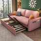31" Wide Glam Sofa Bed Pillow Included Cushion Back Sleeper Sofa
