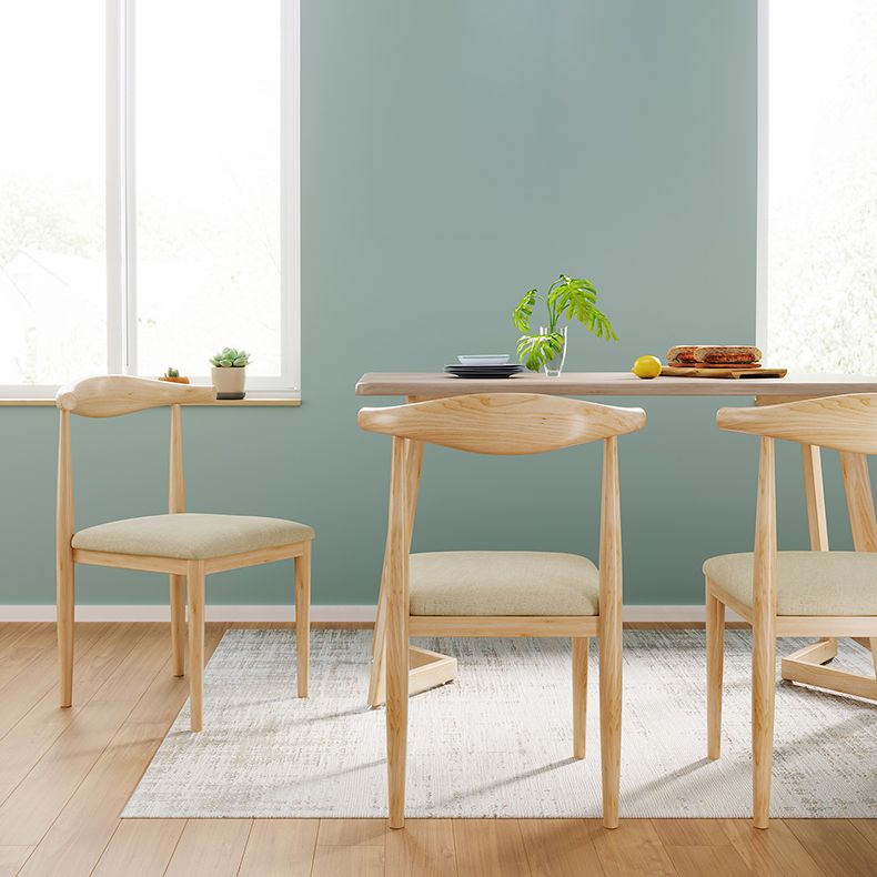 Scandinavian Side Chair Open Back Metal Upholstered Dining Room Chair for Home Clearhalo ' kitchen&dining_furn' 'Dining Chairs' 'Dining Tables & Seating' 'dining_chair' 'furn' 'furn_dining_chair' 'Furniture' 'furniture_dining_chair' 'Kitchen & Dining Furniture' 'kitchen' 1200x1200_64d1d930-b784-4057-880c-8324826552ca