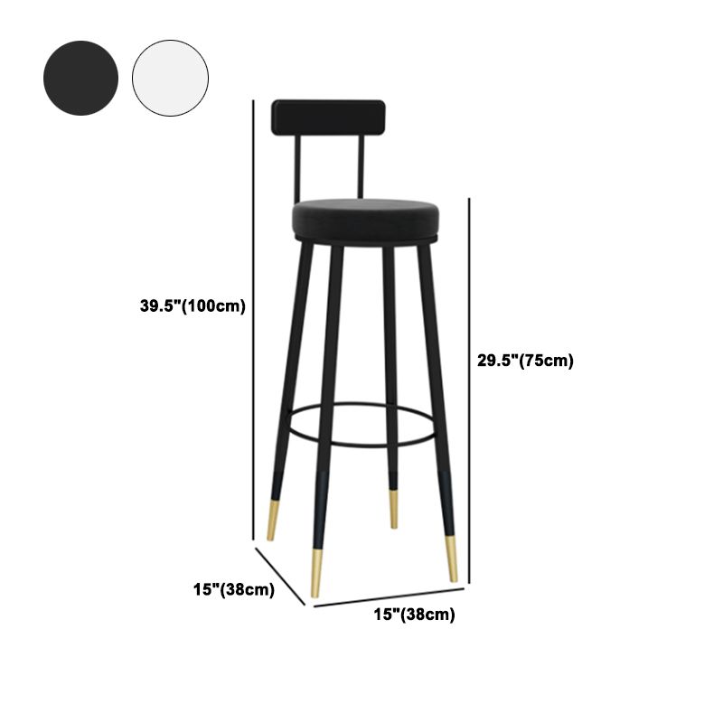 1/3/4/5 Pieces Glam Iron Bar Table Set Round Bistro Set with Black Faux Marble Top