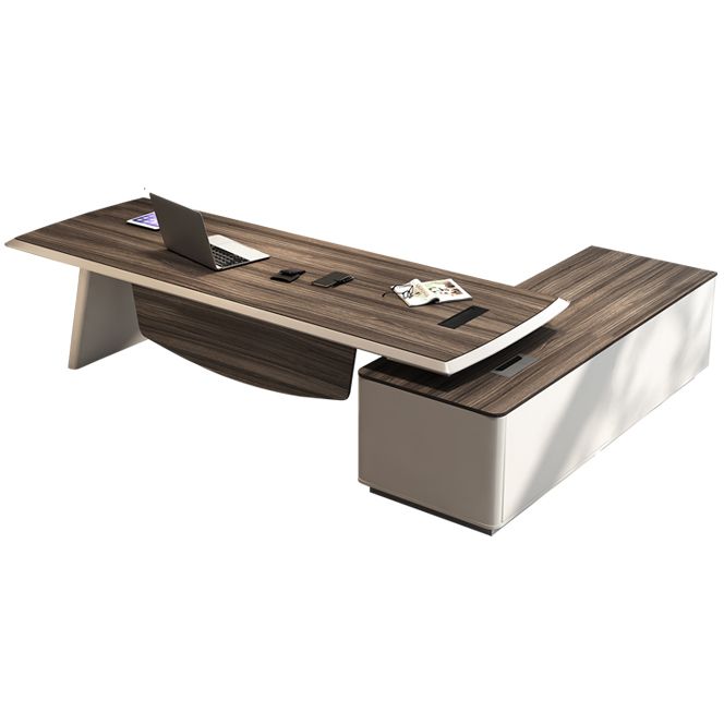 Piédestal Espresso Bureau exécutif artificiel Bureau de bureau moderne pour le bureau