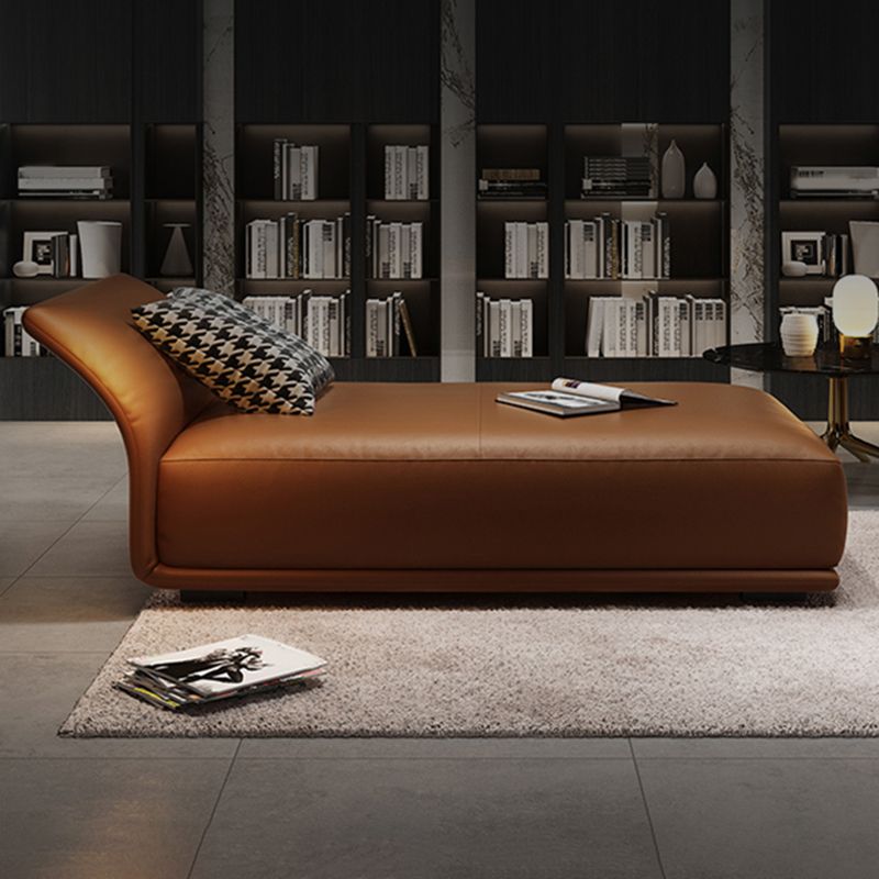 Chaise longue rembourrée contemporaine avec accoudoirs