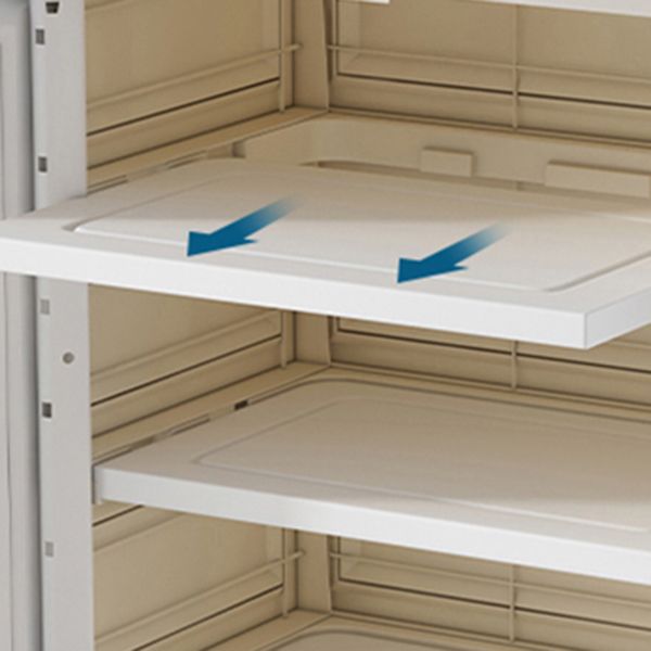 Gabinete de almacenamiento de plástico para el gabinete de puerta con bisagras modernas de dormitorio