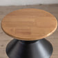 Round Solid Wood Top Coffee Table Iron Pedestal Cocktail Table Clearhalo 'Coffee & Accent Tables' 'Coffee Tables' 'coffee_tables' 'furn' 'furn_coffee_tables' 'Furniture' 'Living Room Furniture' 1200x1200_64d8a7f3-6f96-4f5d-baeb-76077735c2b1