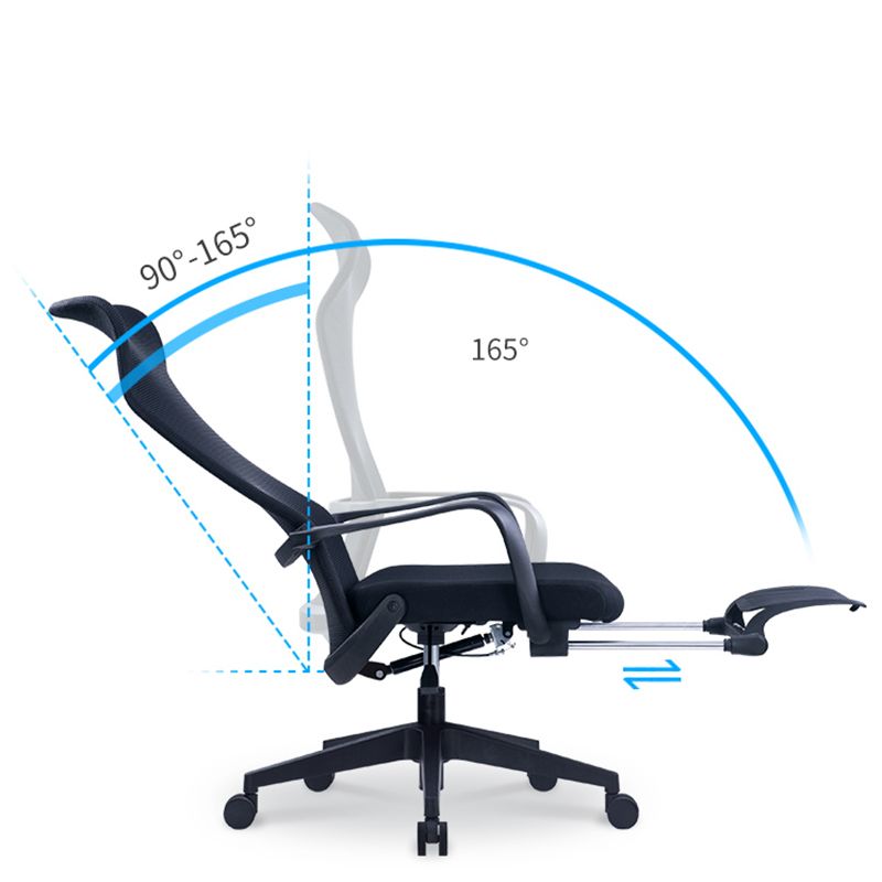 High Back Ergonomic Task Chair Modern Style Fixed Arms Desk Chair Clearhalo 'furn' 'furn_office_chair' 'Furniture' 'Office Chairs' 'Office Furniture' 'office_chair' 1200x1200_64d97cbe-acf9-4a92-afb2-76a33233e435