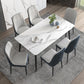 Minimalist White Standard Dining Set Sintered Stone Rectangle Dining Set with 4 Legs Base Clearhalo 'Dining Room Sets' 'Dining Tables & Seating' 'dining_room_set' 'furn' 'furn_dining_room_set' 'Furniture' 'furniture_dining_room_set' 'Kitchen & Dining Furniture' 'kitchen&dining_furn' 'kitchen' 1200x1200_64da5f02-e1fc-4bbb-a5e9-dea2edd4743e