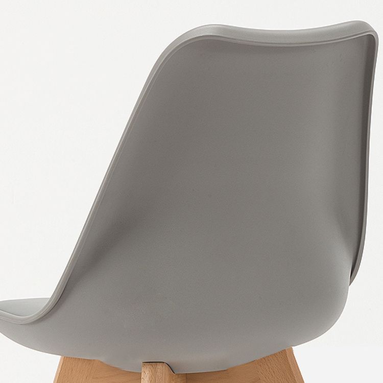 Contemporary Style Dining Room Chairs Solid Armless Chairs with Wooden Legs Clearhalo ' kitchen&dining_furn' 'Dining Chairs' 'Dining Tables & Seating' 'dining_chair' 'Furniture' 'furniture_dining_chair' 'Kitchen & Dining Furniture' 'kitchen' 1200x1200_64dbdc64-35c4-4510-8b2a-52d862849291