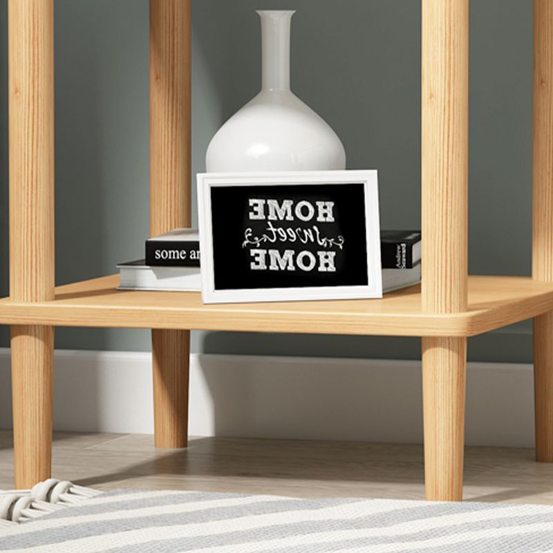 Mesa de esquina de 2 niveles moderna de madera