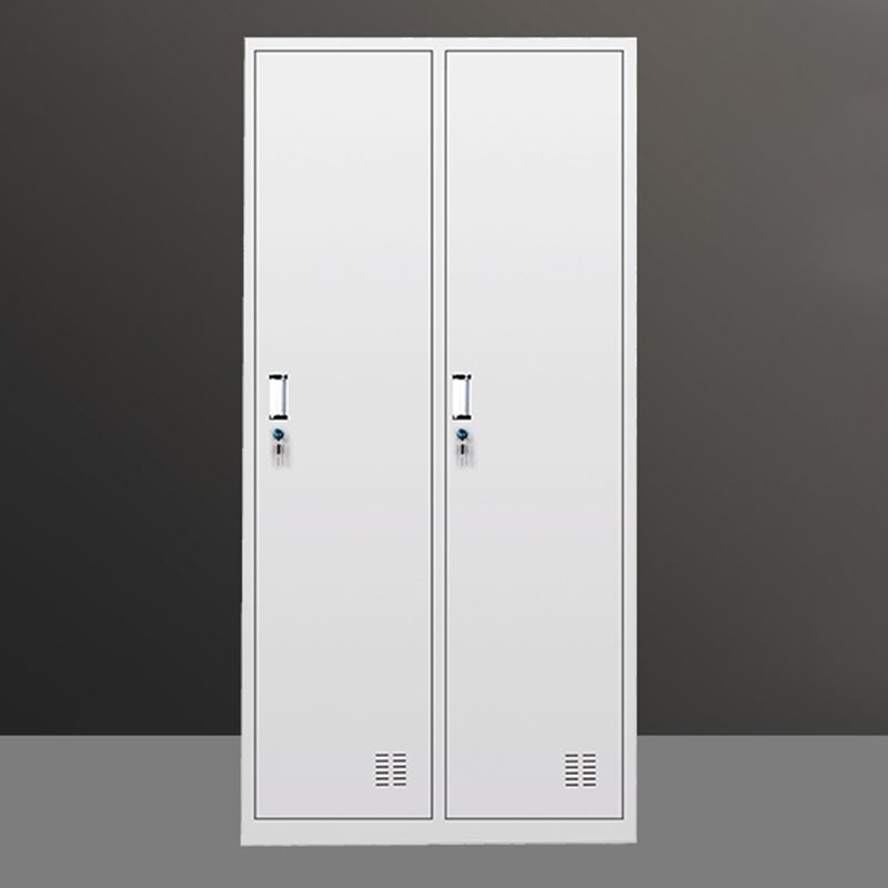 Metal Wardrobe Cabinet Contemporary Hinged Wardrobe Armoire for Bedroom Clearhalo 'Armoires & Wardrobes' 'armoires_wardrobes' 'Bedroom Furniture' 'furn' 'furn_armoires_wardrobes' 'Furniture' 1200x1200_64dca3c3-29d6-48b5-b67e-92d652ab5961