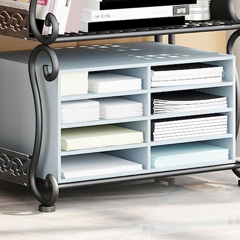 Libreria contemporanea della libreria in metallo con ripiani per soggiorno