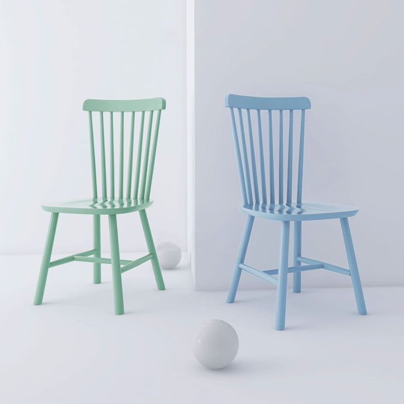 Indoor Scandinavian Side Chair Wood Upholstered Windsor Back Dining Room Chair (Set of 2) Clearhalo ' kitchen&dining_furn' 'Dining Chairs' 'Dining Tables & Seating' 'dining_chair' 'furn' 'furn_dining_chair' 'Furniture' 'furniture_dining_chair' 'Kitchen & Dining Furniture' 'kitchen' 1200x1200_64dcceb3-31b7-4a8a-81a4-29743ec9f09f