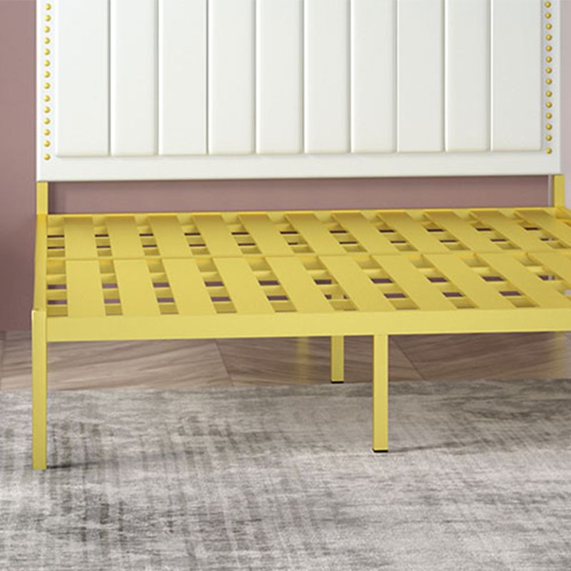 Pannello a tappeto in pelle telaio filo-filo della testiera, 45,27 "H