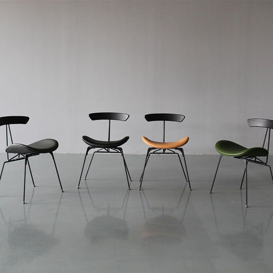 Industrial Upholstered Dining Room Side Chair Matte Finish Open Back Dining Chair Clearhalo ' kitchen&dining_furn' 'Dining Chairs' 'Dining Tables & Seating' 'dining_chair' 'furn' 'furn_dining_chair' 'Furniture' 'furniture_dining_chair' 'Kitchen & Dining Furniture' 'kitchen' 1200x1200_64dfb5a4-a030-4f8c-a965-ed8737228e58