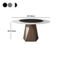 Stone Top Dining Table Contemporary Dining Table with Brown Pedestal Base Clearhalo ' dining_table' 'Dining Tables & Seating' 'Dining Tables' 'furn' 'furn_dining_table' 'Furniture' 'furniture_dining_table' 'Kitchen & Dining Furniture' 'kitchen&dining_furn' 'kitchen' 'kitchen_dining_table' 1200x1200_64e123e6-5abe-4979-a596-1128a6f33a2f