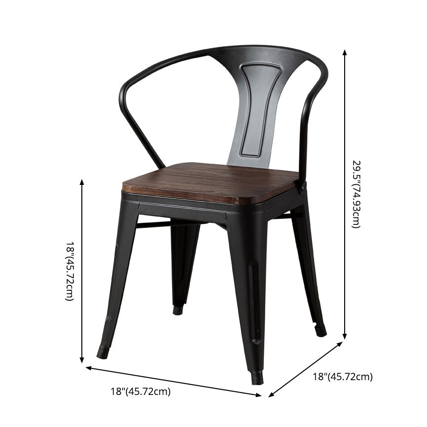Industrial Style Solid Wood Dining Set with Brown Rectangle Table and 4 Black Legs Base Clearhalo 'Dining Room Sets' 'Dining Tables & Seating' 'dining_room_set' 'furn' 'furn_dining_room_set' 'Furniture' 'furniture_dining_room_set' 'Kitchen & Dining Furniture' 'kitchen&dining_furn' 'kitchen' 1200x1200_64e27539-8008-4fbe-a2d1-2b3605d21623