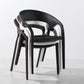 Open Back Armchair Plastic Scandinavian Kitchen Dining Room Chair