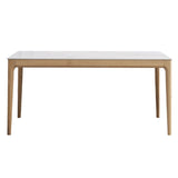 Rectangle Retro Modern Dining Table White Sintered Stone Top 4 Legs Fixed Table Clearhalo 'Dining Tables & Seating' 'Dining Tables' 'dining_table' 'furn' 'furn_dining_table' 'Furniture' 'Kitchen & Dining Furniture' 1200x1200_64e90be7-3c8a-43b4-86af-a7a80ec639c4