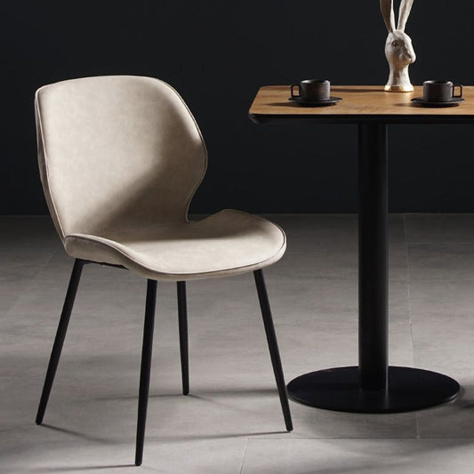 Dining Room Industrial Dining Chair Wingback Metal Armless Side Chairs Clearhalo ' kitchen&dining_furn' 'Dining Chairs' 'Dining Tables & Seating' 'dining_chair' 'furn' 'furn_dining_chair' 'Furniture' 'furniture_dining_chair' 'Kitchen & Dining Furniture' 'kitchen' 1200x1200_64e90e3b-fbb0-47d3-9219-32f3570f57c1