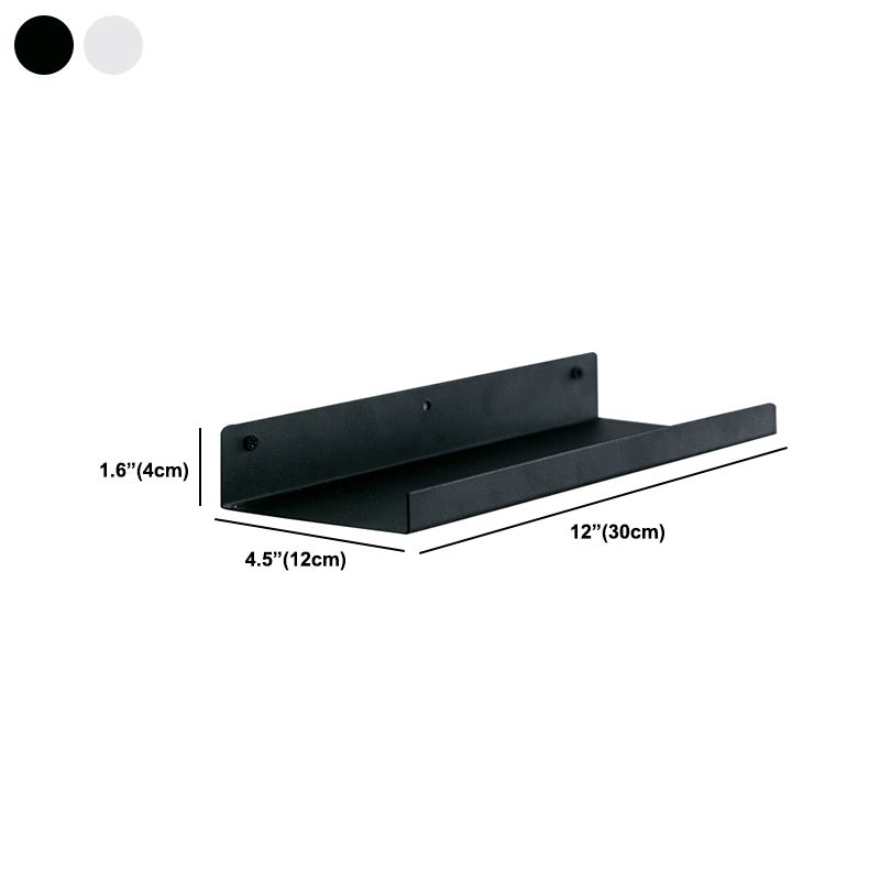 Contemporary Floating Bookshelf Iron 4.7" W Living Room Book Shelf Clearhalo 'Bookcases' 'furn' 'furn_bookcases' 'Furniture' 'Office Furniture' 1200x1200_64eba2cf-e7cf-4ce2-947c-cbac08c56c9b