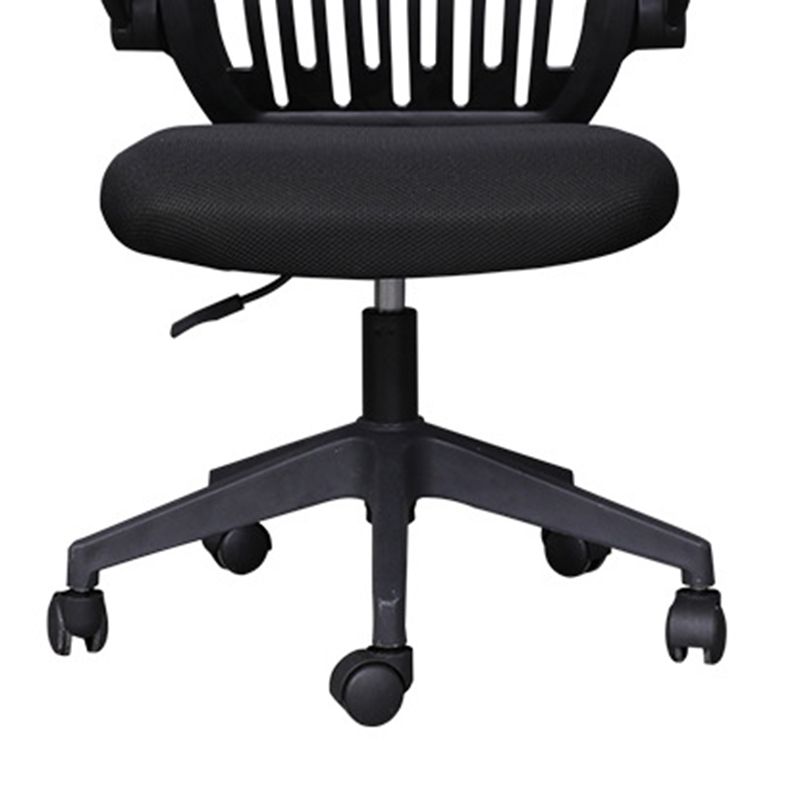 Modern Desk Chair Nylon Computer Chair Mid-Back Chair with Wheels Clearhalo 'furn' 'furn_office_chair' 'Furniture' 'Office Chairs' 'Office Furniture' 'office_chair' 1200x1200_64efb783-520f-4e07-a44d-85b67313fd4e