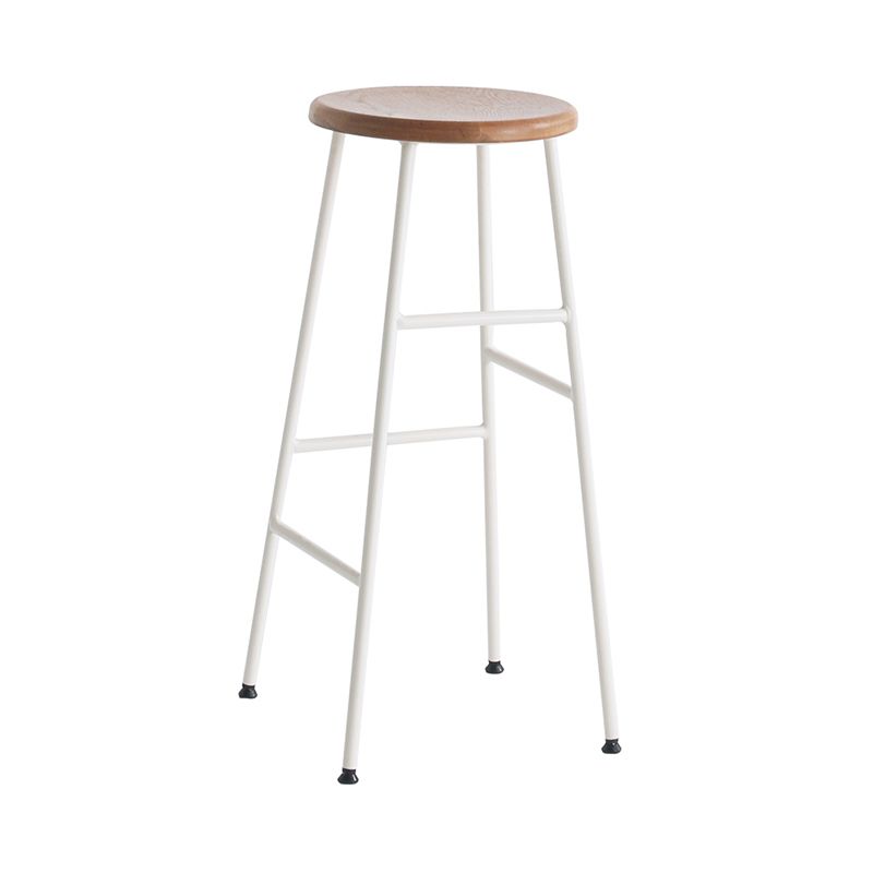 Round Modern Counter Bar Stool Armless Indoor Bar Stool with Footrest and Steel Base Clearhalo 'Bar Furniture' 'Bar Stools' 'bar_stools' 'furn' 'furn_bar_stools' 'furniture_bar_stools' 'Kitchen & Dining Furniture' 'kitchen&dining_furn' 'kitchen' 'kitchen_furn' Furniture' 1200x1200_64f01e26-1de3-4d5b-ad9b-ee69a3f5ece3