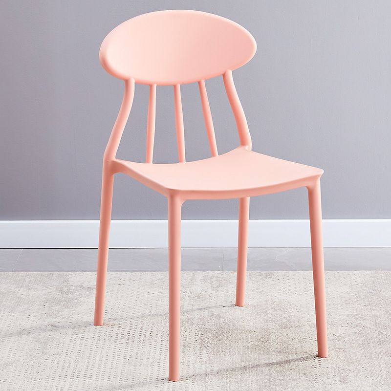 Modern Conference Room Plastic Side Chair Matte Finish Open Back Dining Chair Clearhalo ' kitchen&dining_furn' 'Dining Chairs' 'Dining Tables & Seating' 'dining_chair' 'furn' 'furn_dining_chair' 'Furniture' 'furniture_dining_chair' 'Kitchen & Dining Furniture' 'kitchen' 1200x1200_64f051c6-0543-4e1e-8f96-576a43599e21