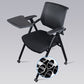 Black Metal Frame Modern Task Chair with Arms Conference Chair with Mid Back Clearhalo 'furn' 'furn_office_chair' 'Furniture' 'furniture_office_chair' 'Office Chairs' 'Office Furniture' 'office_chair' 1200x1200_64f0a5eb-c339-443e-8f76-7583a71d6cb2