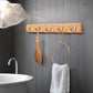 Modern Minimalist Coat Hanger Home Wall Hanging Wooden and Metal Coat Rack Clearhalo 'Entry & Mudroom Furniture' 'furn' 'furn_hall_tree_coat_racks' 'Furniture' 'Hall Trees & Coat Racks' 'hall_tree_coat_racks' 1200x1200_64f544c3-e370-444d-9ad4-d84c5184f9a7