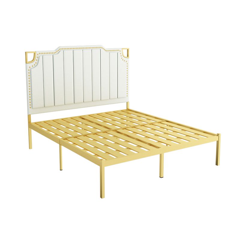 Letto a flusso aperto glam a letto standard con testiera imbottita