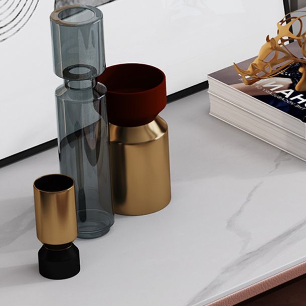 Modern Stone Buffet Sideboard 15.7"D Dining Room Buffet Server with Drawer Clearhalo 'buffet_sideboard' 'Buffets & Sideboards' 'Furniture' 'furniture_buffet_sideboard' 'Kitchen & Dining Furniture' 1200x1200_64f89a90-ba93-414c-a458-c0e96007baae