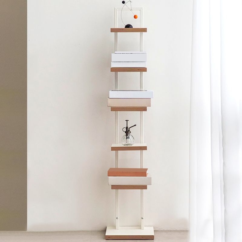 Contemporary Standard Bookshelf Open Back Engineered Wood Bookcase Clearhalo 'Bookcases' 'furn' 'furn_bookcases' 'Furniture' 'Office Furniture' 1200x1200_64f8c4c7-16b8-40e7-a89f-712608e90fe1