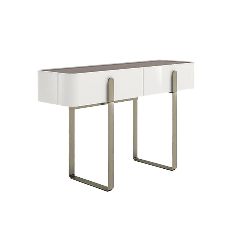 Brown Glass Top Vanity Table Glam Simple 29.53" H Dressing Table Set Clearhalo 'Bedroom Furniture' 'furn' 'furn_makeup_vanities' 'Furniture' 'Makeup Vanities' 'makeup_vanities' 1200x1200_64fbcb2b-ea79-432b-a7ea-e843a6802bbc