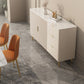 Soggiorno 3 cassetti Sideboard White Glam Stile a buffet