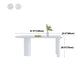 Simple Stone Top Table for Restaurant Oval Table with Three White Pedestal Clearhalo 'Dining Tables & Seating' 'Dining Tables' 'dining_table' 'furn' 'furn_dining_table' 'Furniture' 'Kitchen & Dining Furniture' 1200x1200_64fe44d3-db9a-48b4-83a3-76bb8c783866