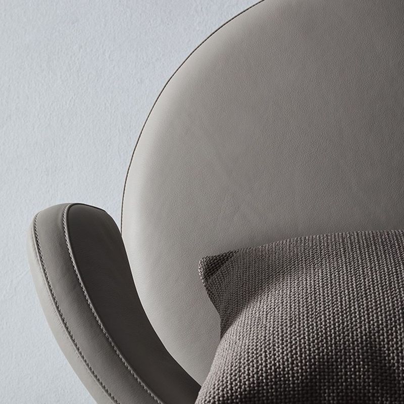 Faux Leather Armless Chair Basic Four Leg Chair for Living Room, 26.77" Wide