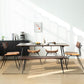 Industrial Style Oak Solid Wood Dining Table Brown Rectangle Table with Metal Base for Home Use Clearhalo ' dining_table' 'Dining Tables & Seating' 'Dining Tables' 'furn' 'furn_dining_table' 'Furniture' 'furniture_dining_table' 'Kitchen & Dining Furniture' 'kitchen&dining_furn' 'kitchen' 'kitchen_dining_table' 1200x1200_64ffef55-949f-497a-85db-18bb824e3f9f