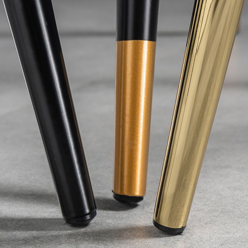 Glam Style Metal Dining Chair Dining Side Armless Chairs for Kitchen Clearhalo ' kitchen&dining_furn' 'Dining Chairs' 'Dining Tables & Seating' 'dining_chair' 'furn' 'furn_dining_chair' 'Furniture' 'furniture_dining_chair' 'Kitchen & Dining Furniture' 'kitchen' 1200x1200_650088a3-c36f-4936-b165-e36f954ceef3